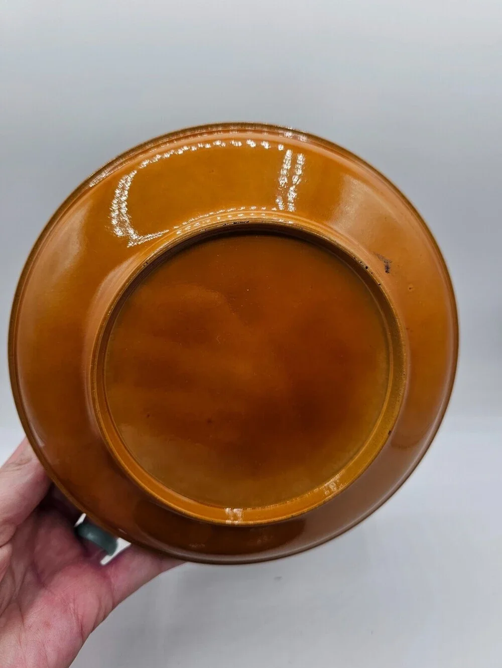 Vintage Asian Lacquerware Lidded Bowl Floral Vase Motif Trinket Storage Box